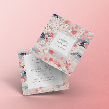 Rosa und dunkelblaue Sakura-Blume