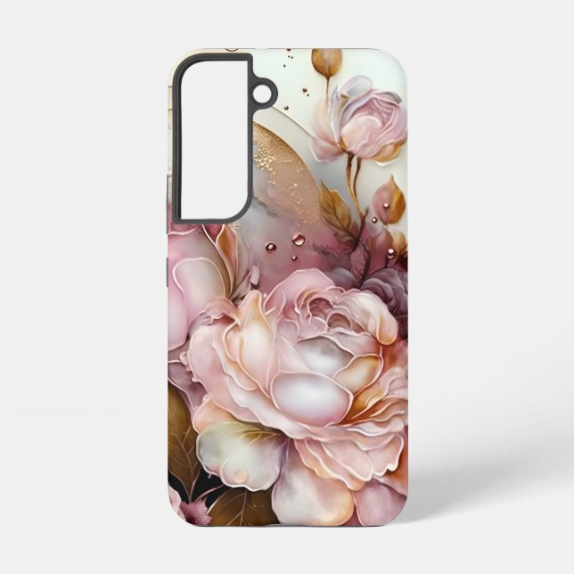 Rosa und Elfenbeinküste Rose Samsung Galaxy Hülle (Rückseite)