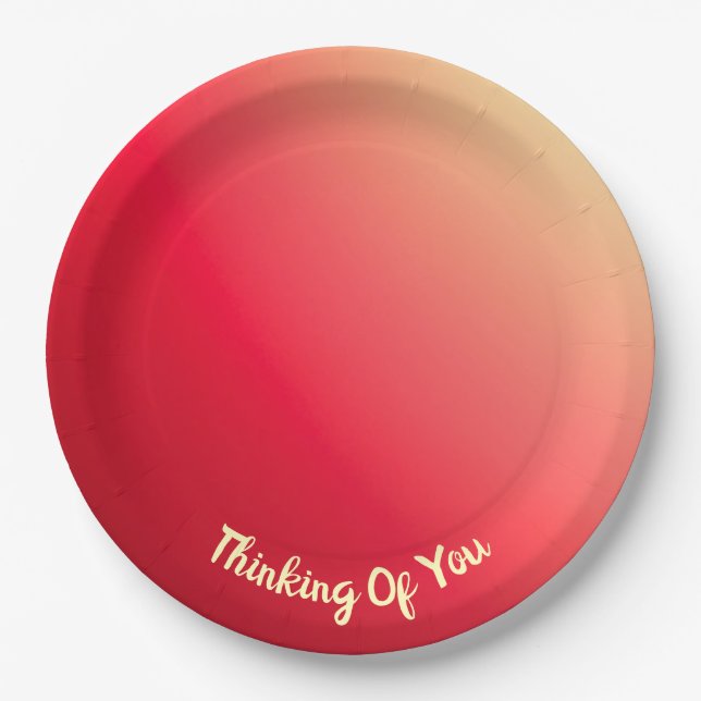 rosa und gelb pappteller (Vorderseite)