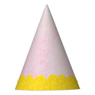 Rosa und Gelb Partyhütchen