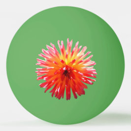 Rosa und gelbe Blume Tischtennisball