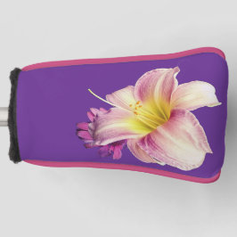 Rosa und gelbe Blumen Golf Headcover