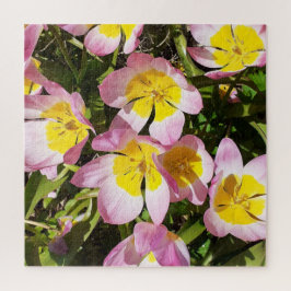 Rosa und gelbe Blumen Jigsaw Puzzle