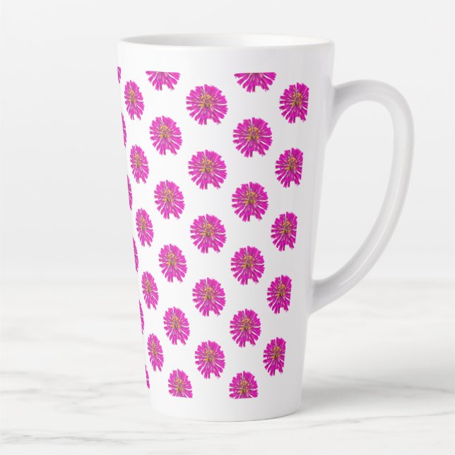 Rosa und gelbe Blumen Milchtasse (Rechts)