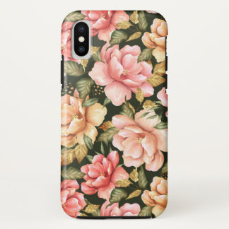Rosa und gelbe Blumen. Romantisches Muster Case-Mate iPhone Hülle
