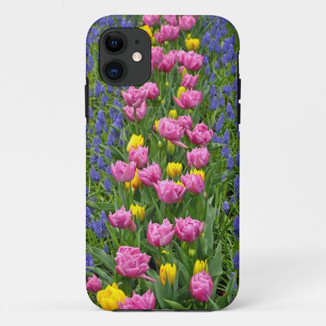 Rosa und gelbe Frühlingtulis Case-Mate iPhone Hülle (Rückseite)