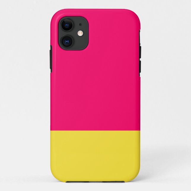 Rosa und gelbe iPhone-Hülle Case-Mate iPhone Hülle (Rückseite)