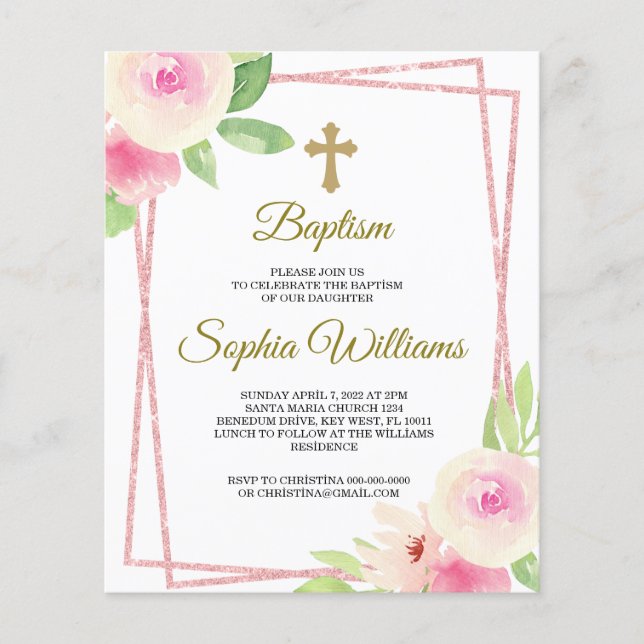 Rosa und gelbe Rosen mit rosa Rahmen (Vorderseite)