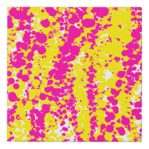 Rosa und Gelbe Spatter