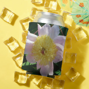 Rosa und gelbe Zinnen Schöne Blüten Dosenkühler