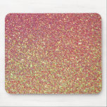 Rosa und gelber Glitzer Mousepad<br><div class="desc">Elegantes,  glänzendes Farbverlaufsmuster in Gelb und Rosa</div>