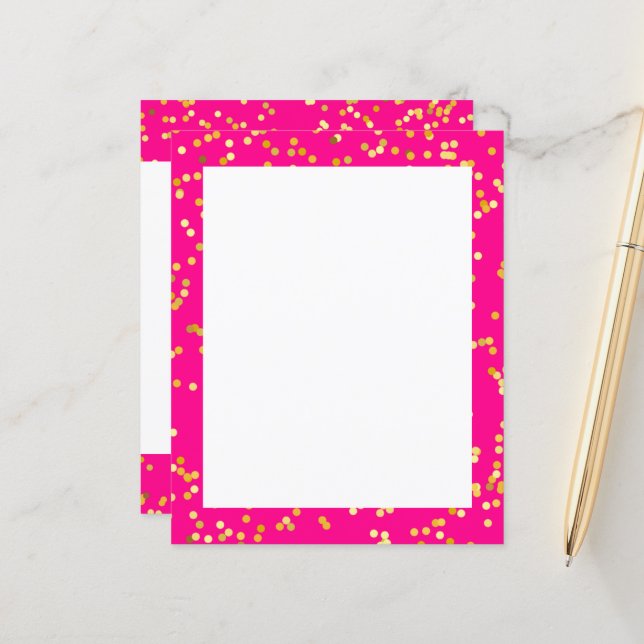 Rosa und gelbes Papier (Vorderseite/Rückseite Beispiel)