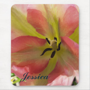 Rosa und Gelbfärbung Mousepad