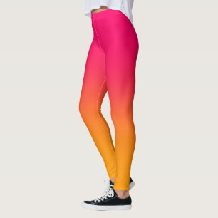 rosa und gelbliche Farbe Leggings