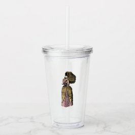 Rosa und Gold Acryltrinkbecher