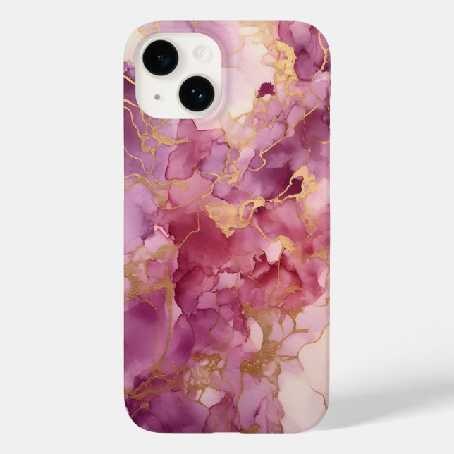 Rosa und Gold Case-Mate iPhone Hülle (Rückseite)