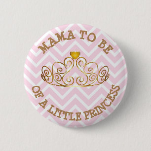 Rosa und Gold EINE MÄDCHEN Mama, zum Knopf zu sein Button