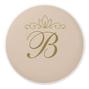 Rosa und Gold Elegantes Chic Benutzerdefinierte Gl Keramikknauf