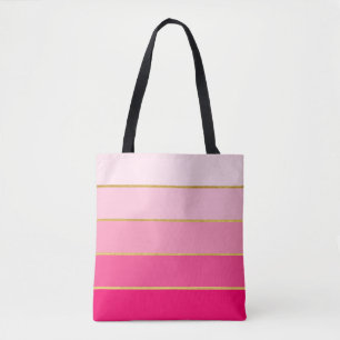 Rosa und Gold Farbfeld Ombre Streifen