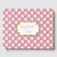 Rosa und Gold gefiederte Quinceñera