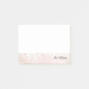 Rosa und Gold Klasse So Glam Post-it Klebezettel