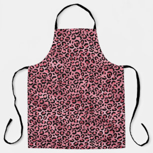 Rosa und Gold Leopard Serie Design 2 Schürze
