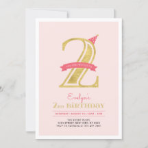 Rosa und Gold | Mädchen 2. Geburtstag Party