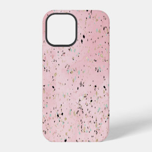 Rosa und Gold Marmor Terrazzo iPhone 12 Pro Hülle