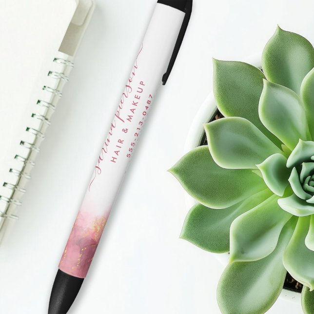 Rosa und Gold Moderne Kunst Flüssige Aquarellfarbe Kugelschreiber (Von Creator hochgeladen)