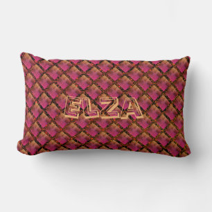 Rosa und Gold Passion Boho Diamonds Lendenkissen