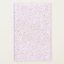 Rosa und Gold Sprenkel-Notizbuch Planer