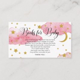 Rosa und Gold über dem Mond Begleitkarte