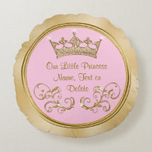 Rosa und Gold unsere kleinen Prinzesskissen