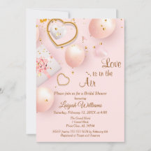 Rosa und Gold Valentinstag Braut Dusche