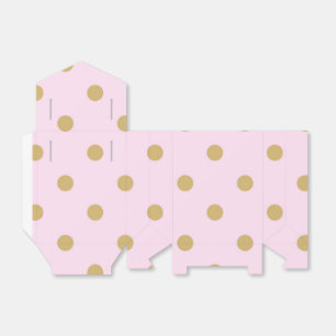 Rosa und goldene Dots Royal Crown Gastgeschenk Box Geschenkschachtel