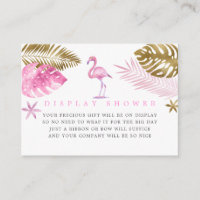 Rosa und goldene Flamingo Kinderdusche
