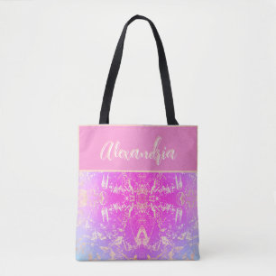 Rosa und goldene Marmormor Hübsch Girly