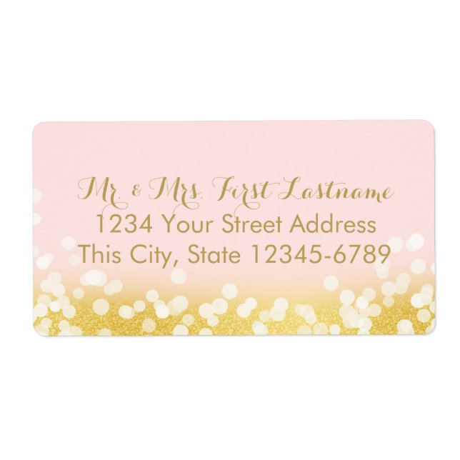 Rosa und goldene Twinkelleuchten (Vorne)