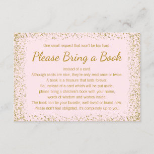 Rosa und goldfarbene Bälle Bringen Sie Ihre Buchka Begleitkarte