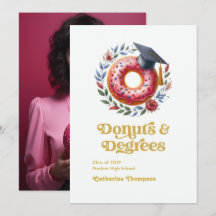 Rosa und goldfarbene Donuts und Gradmesser Abschlu