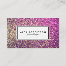 Rosa und GoldGlitter ombre Visitenkarte