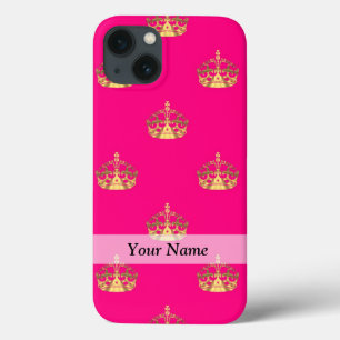 Rosa- und Goldkronenmuster Case-Mate iPhone Hülle