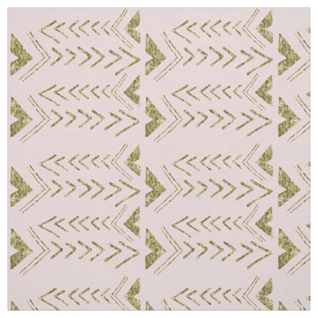 Rosa und Goldpfeile Stoff (Muster)