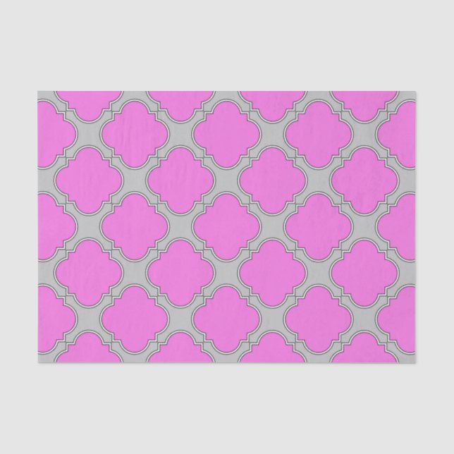 Rosa und grau aus Quatrefolie Seidenpapier (Vorderseite)