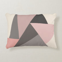 Rosa und Grau Geometrischer Mid-century Modern Sti