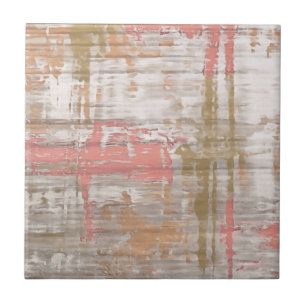 Rosa und Grau Grunge Abstrakt Fliese