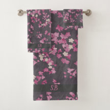 Rosa und Grau-Monogramm