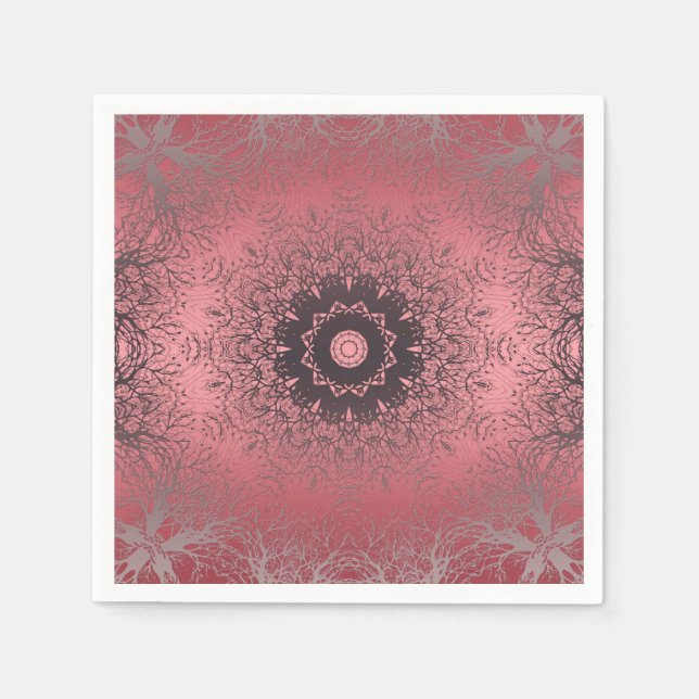 rosa und grau serviette (Vorderseite)