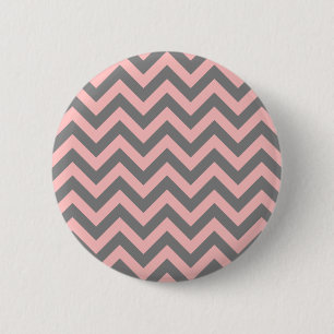 Rosa und Grau Zigzag Button