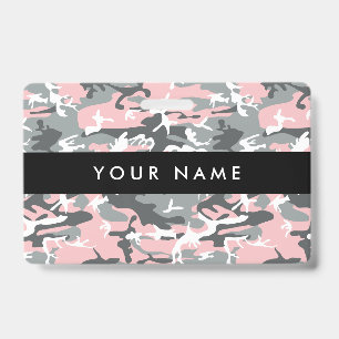 Rosa und graue Camouflage, Militär, Armee Ausweis